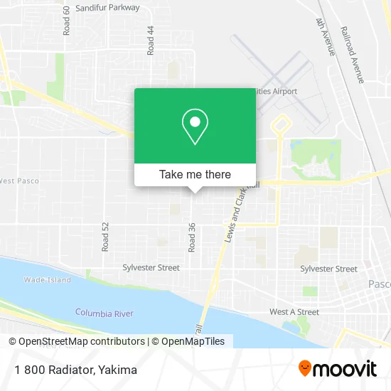 Mapa de 1 800 Radiator