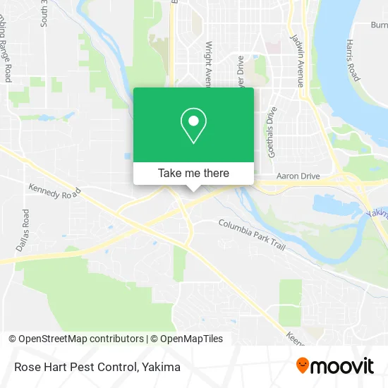 Rose Hart Pest Control map
