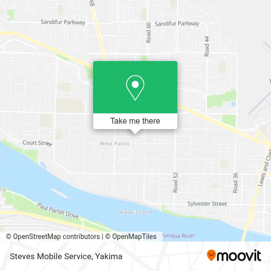Steves Mobile Service map