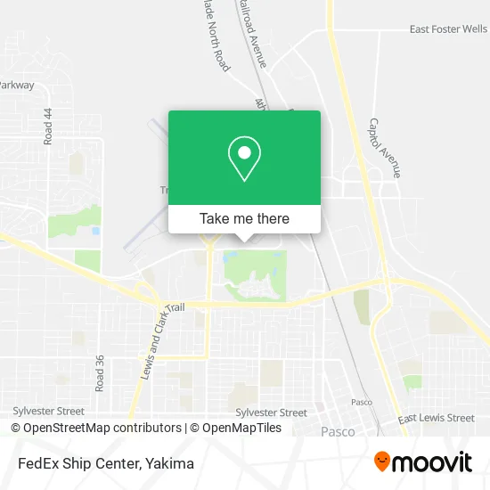 Mapa de FedEx Ship Center