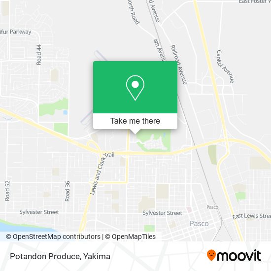 Mapa de Potandon Produce