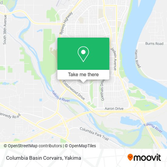 Mapa de Columbia Basin Corvairs