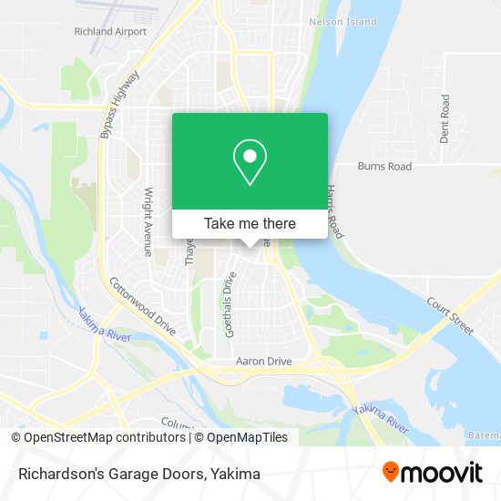 Richardson's Garage Doors map