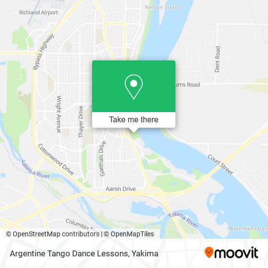 Argentine Tango Dance Lessons map