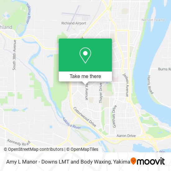 Amy L Manor - Downs LMT and Body Waxing map