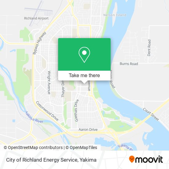 Mapa de City of Richland Energy Service