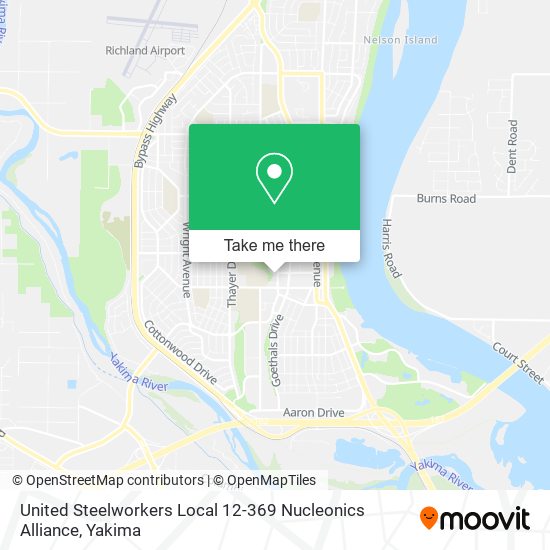 United Steelworkers Local 12-369 Nucleonics Alliance map