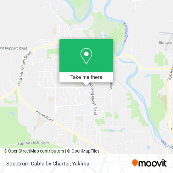 Spectrum Cable by Charter map