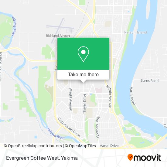 Evergreen Coffee West map