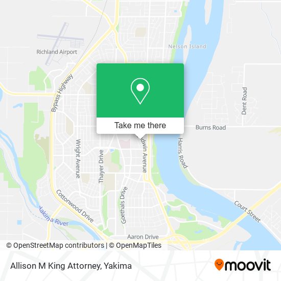 Allison M King Attorney map