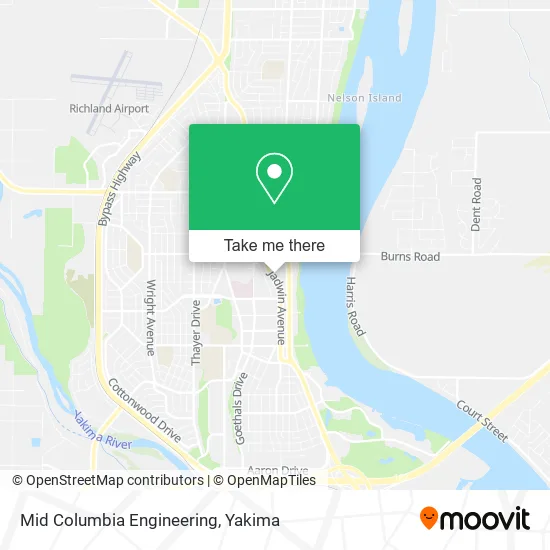 Mid Columbia Engineering map