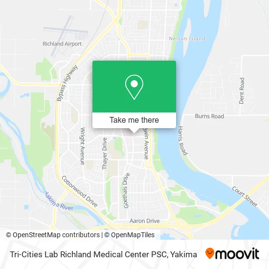 Tri-Cities Lab Richland Medical Center PSC map