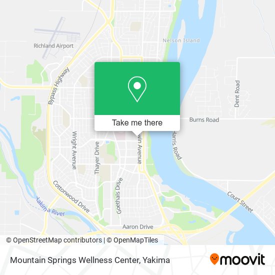 Mountain Springs Wellness Center map