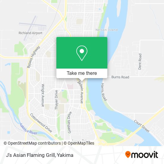 J's Asian Flaming Grill map