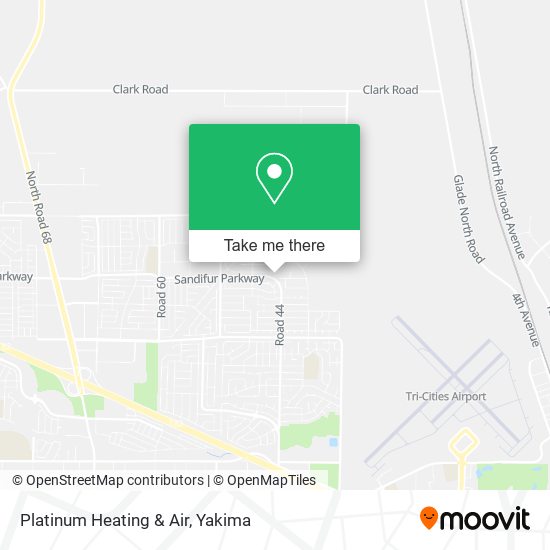 Platinum Heating & Air map