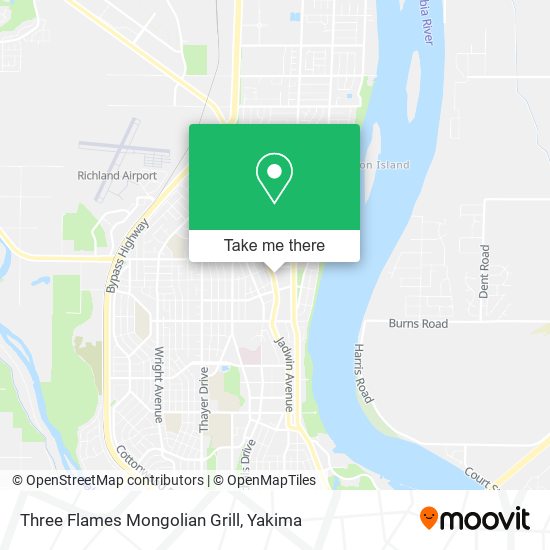 Mapa de Three Flames Mongolian Grill