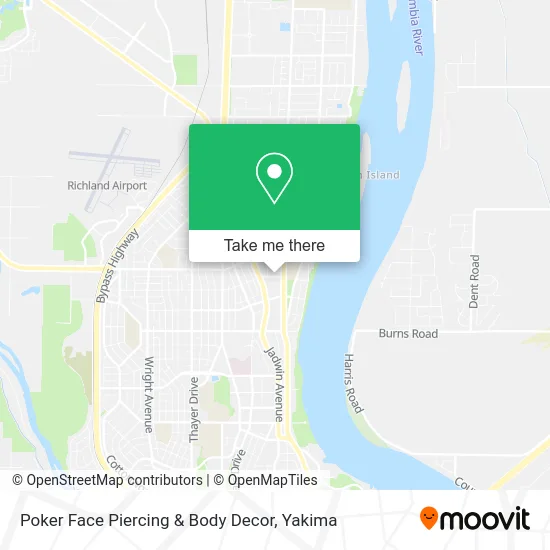 Poker Face Piercing & Body Decor map