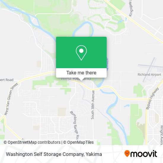 Washington Self Storage Company map