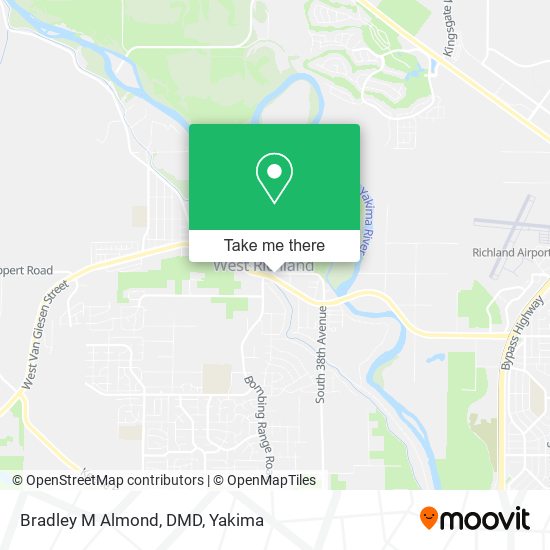 Mapa de Bradley M Almond, DMD