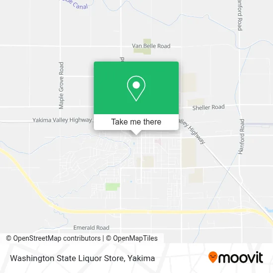 Washington State Liquor Store map
