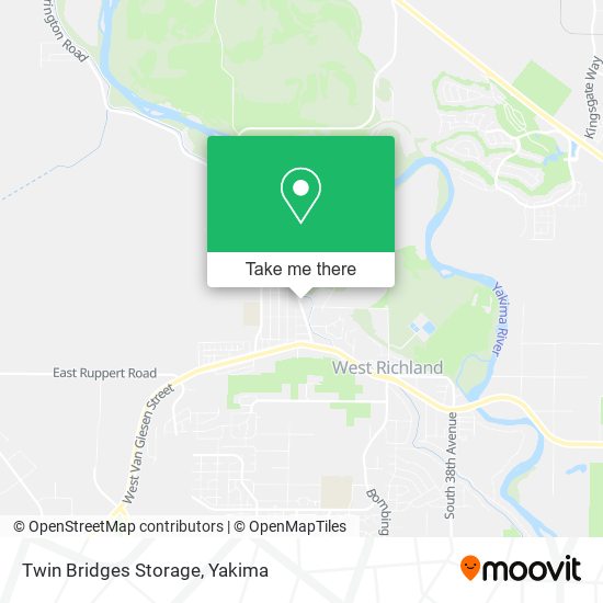 Twin Bridges Storage map