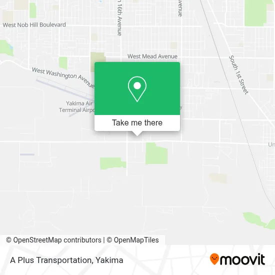 A Plus Transportation map