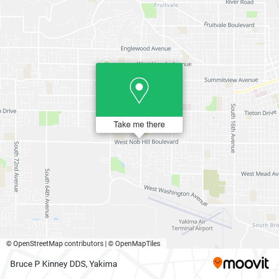 Bruce P Kinney DDS map