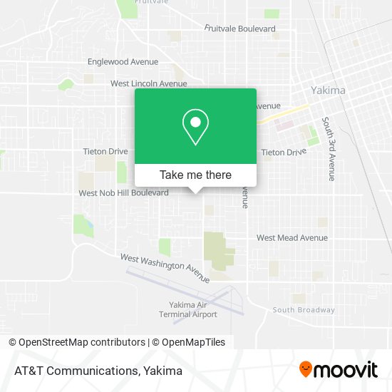 AT&T Communications map