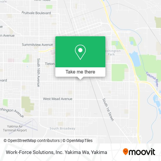 Mapa de Work-Force Solutions, Inc. Yakima Wa