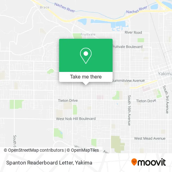 Mapa de Spanton Readerboard Letter