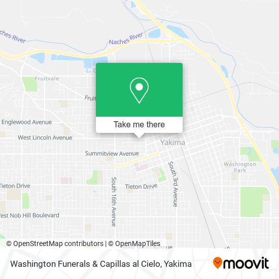 Washington Funerals & Capillas al Cielo map