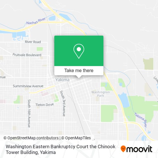 Washington Eastern Bankruptcy Court the Chinook Tower Building map