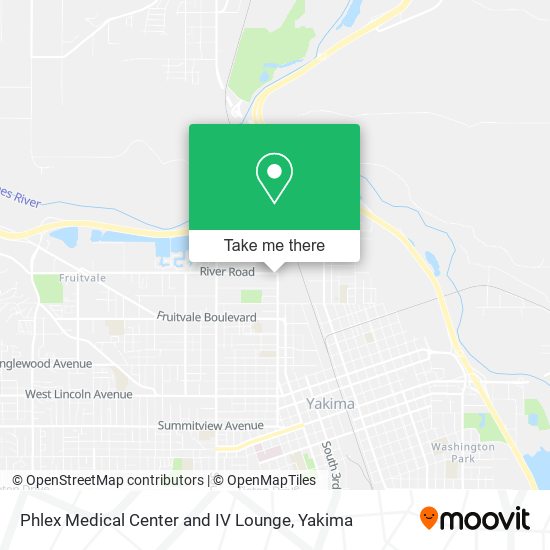 Phlex Medical Center and IV Lounge map