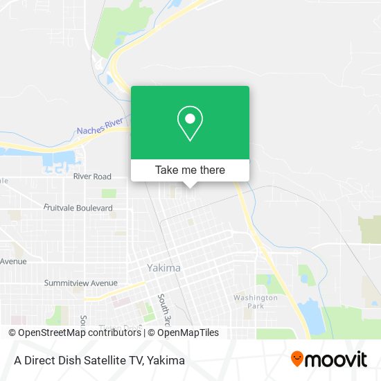 A Direct Dish Satellite TV map