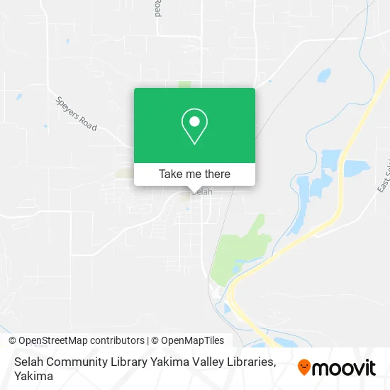 Selah Community Library Yakima Valley Libraries map