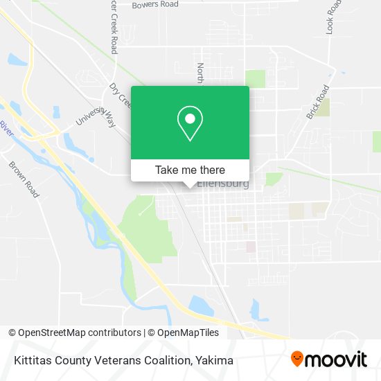 Kittitas County Veterans Coalition map