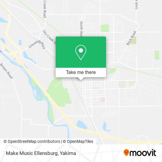 Make Music Ellensburg map