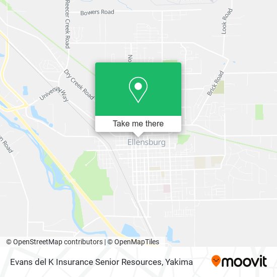 Mapa de Evans del K Insurance Senior Resources