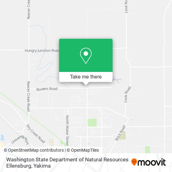 Washington State Department of Natural Resources Ellensburg map
