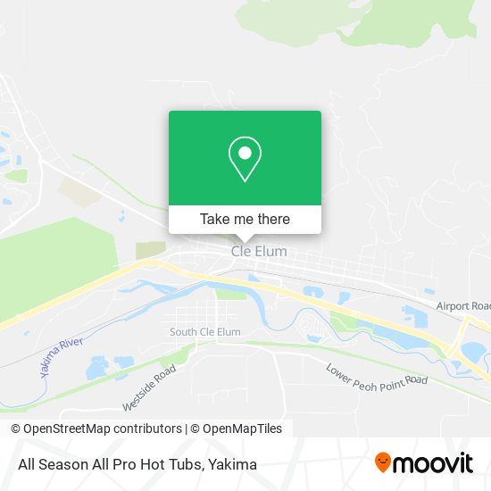 Mapa de All Season All Pro Hot Tubs