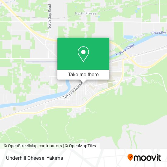 Underhill Cheese map