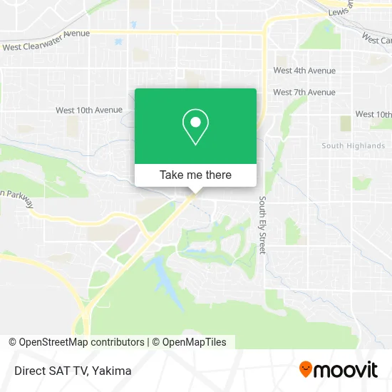 Direct SAT TV map