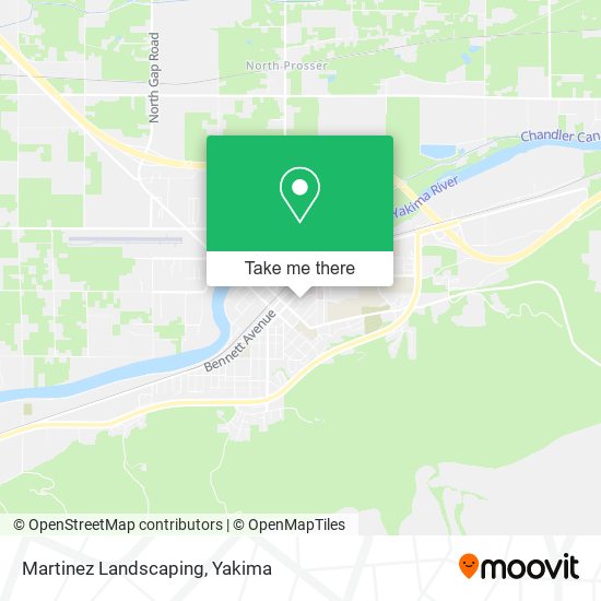 Martinez Landscaping map