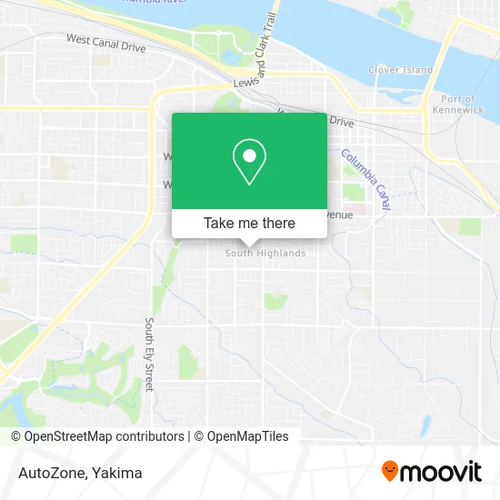 AutoZone map