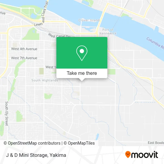 J & D Mini Storage map