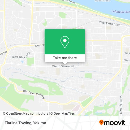 Flatline Towing map