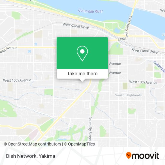 Mapa de Dish Network