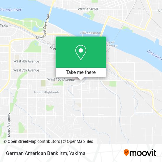 German American Bank Itm map