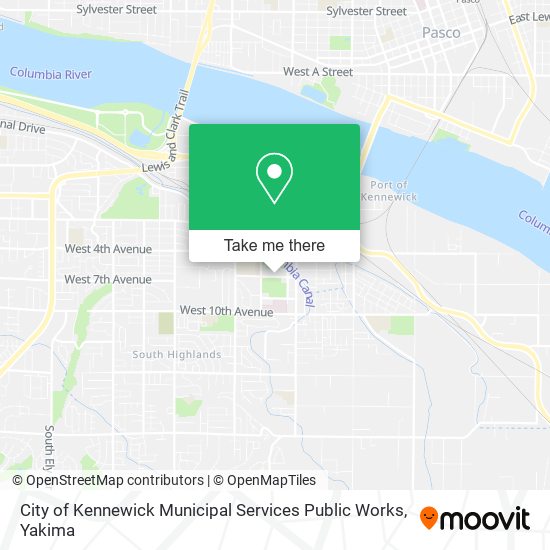 Mapa de City of Kennewick Municipal Services Public Works