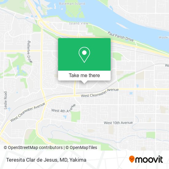 Teresita Clar de Jesus, MD map